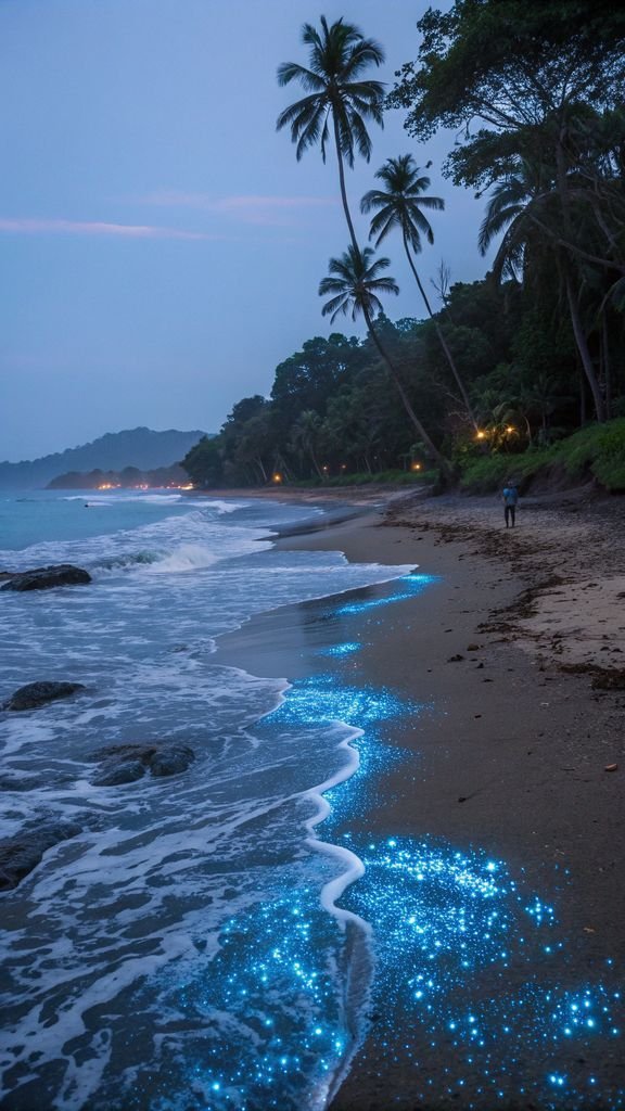 **Bio-Luminescent Oasis - Idea 4 **Bio-Luminescent Oasis - Bioluminescent Beaches You Must See in Costa Rica design idea